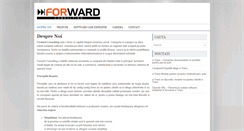 Desktop Screenshot of forward-consulting.ro