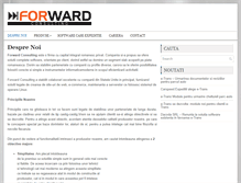 Tablet Screenshot of forward-consulting.ro